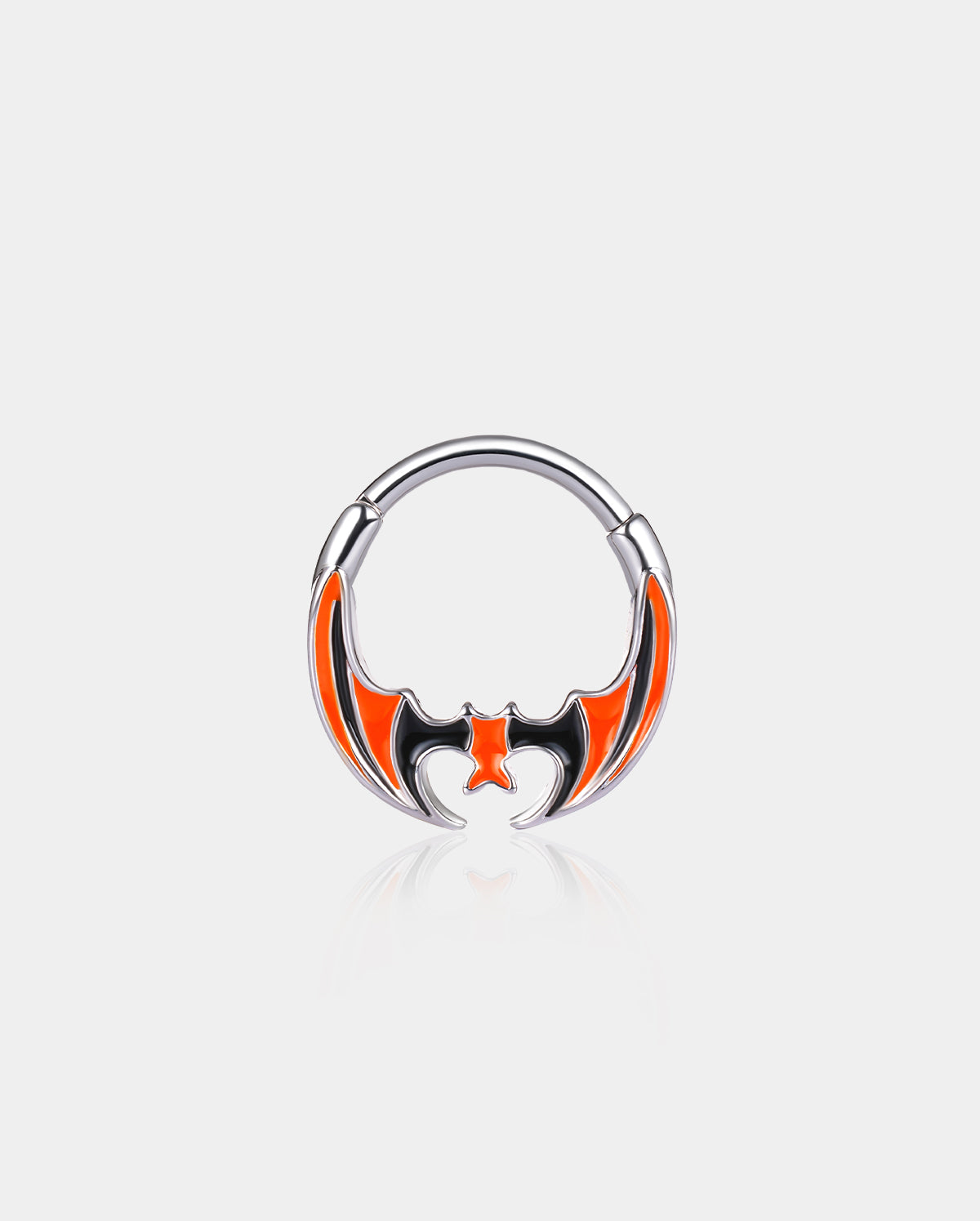orange bat daith septum ring