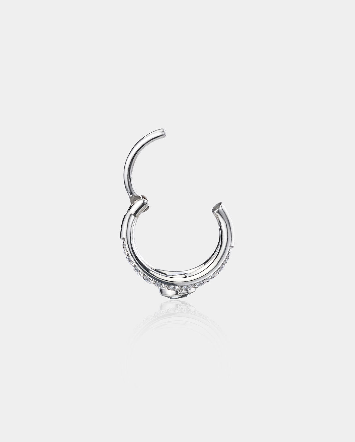 hinged double row nose ring