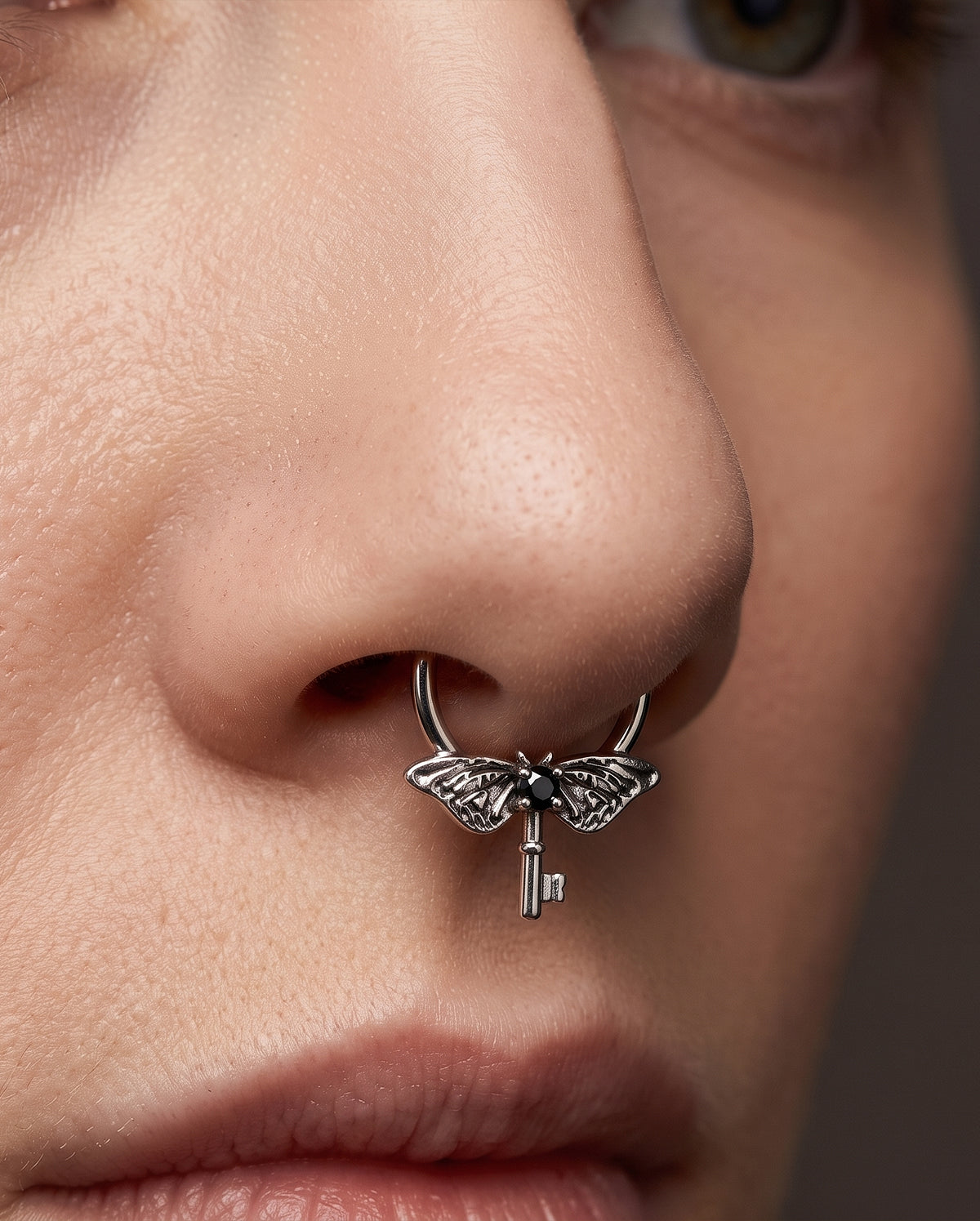 Moth Key septum piercing