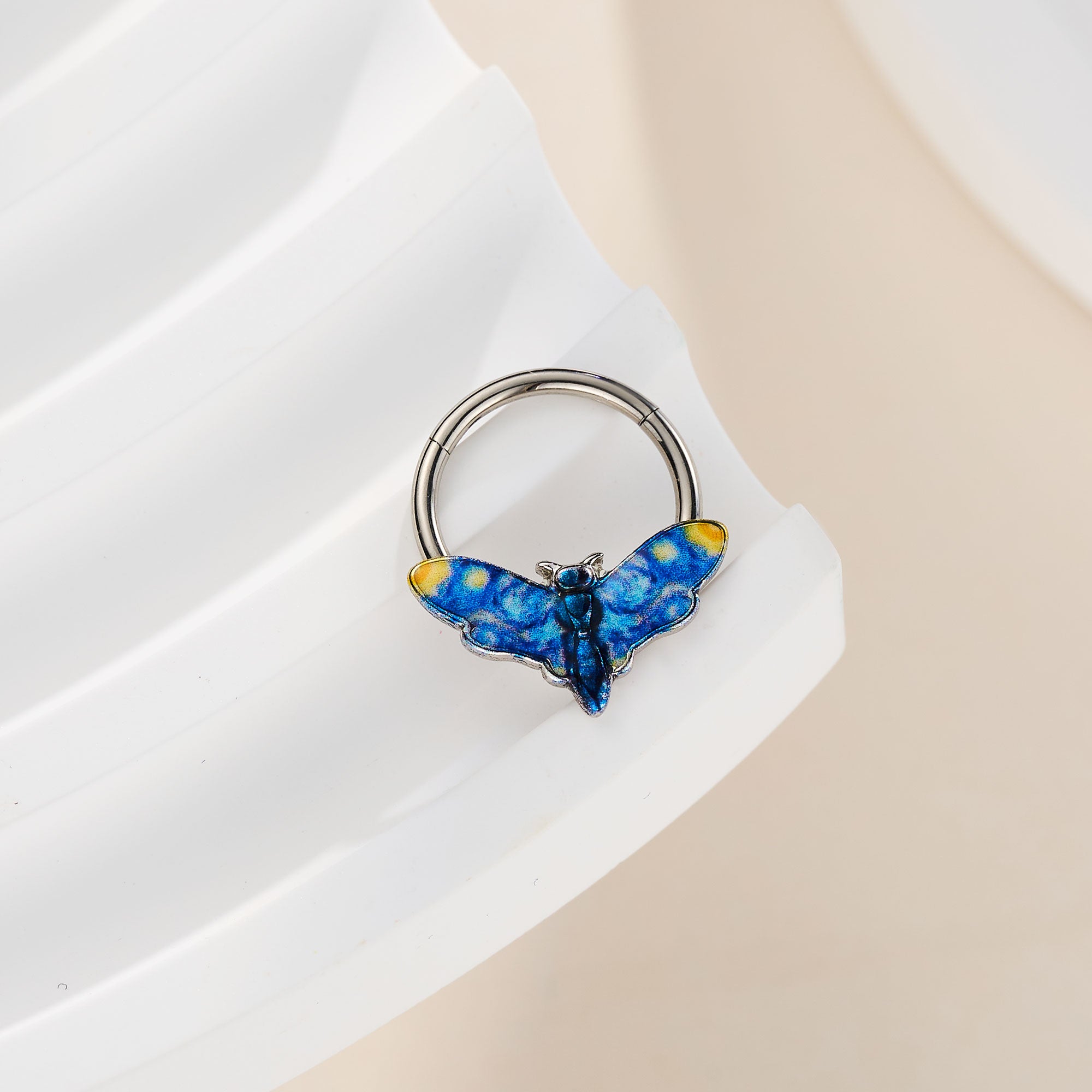 hinged septum ring