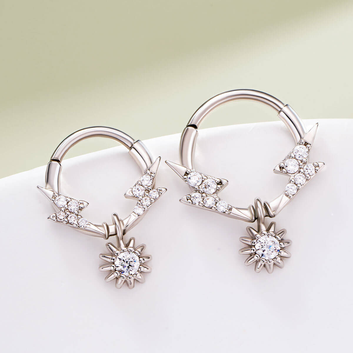 sun dangle septum ring