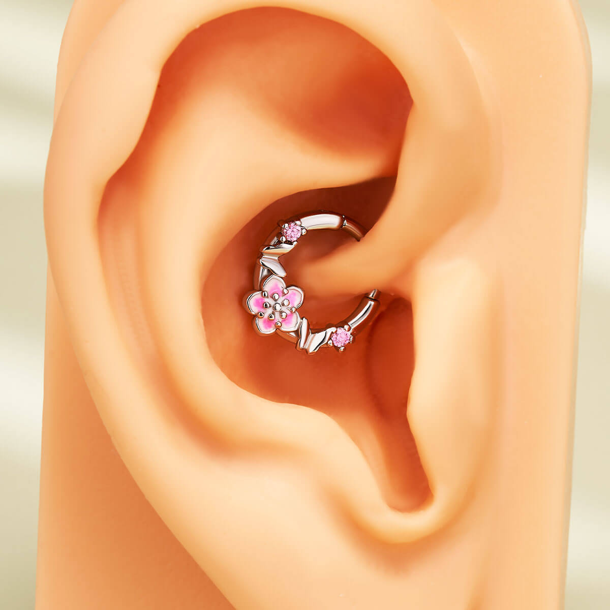 butterfly and sakura daith piercing 