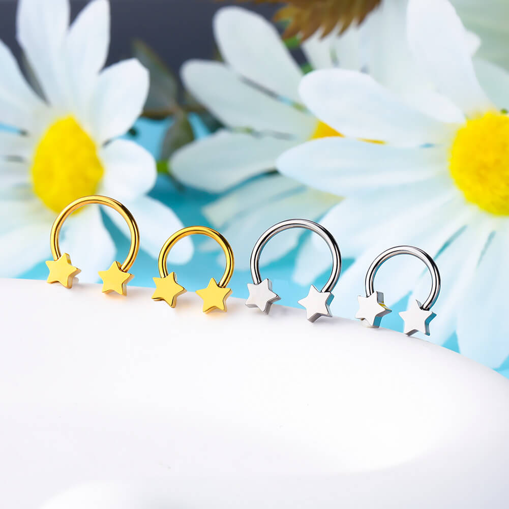 Star Shaped Horseshoe Ring