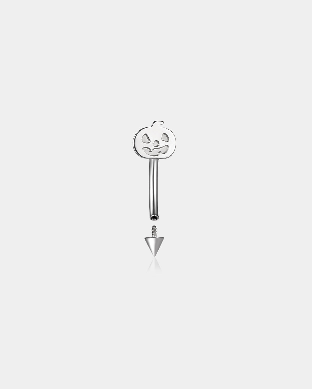 internally threaded pumpkin rook piercing ring