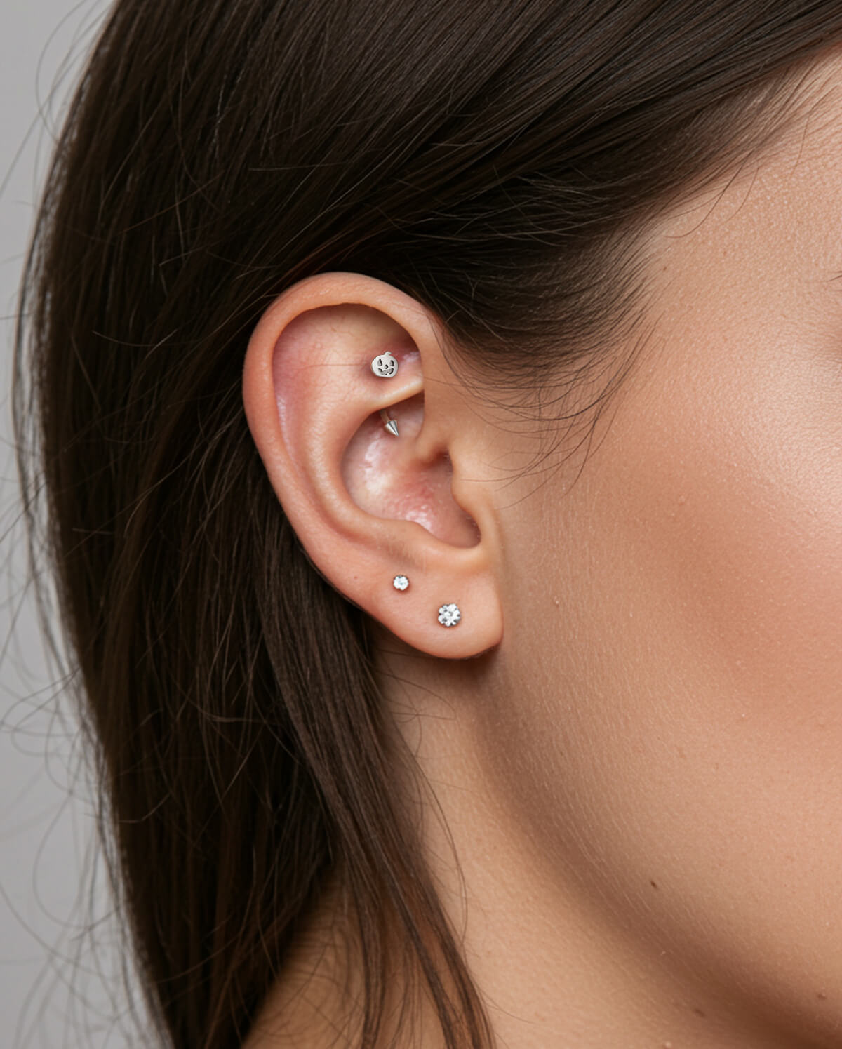 pumpkin rook piercing