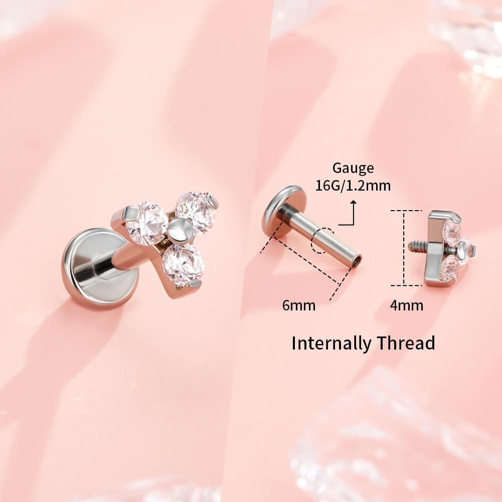 internally thread flat back cartilage