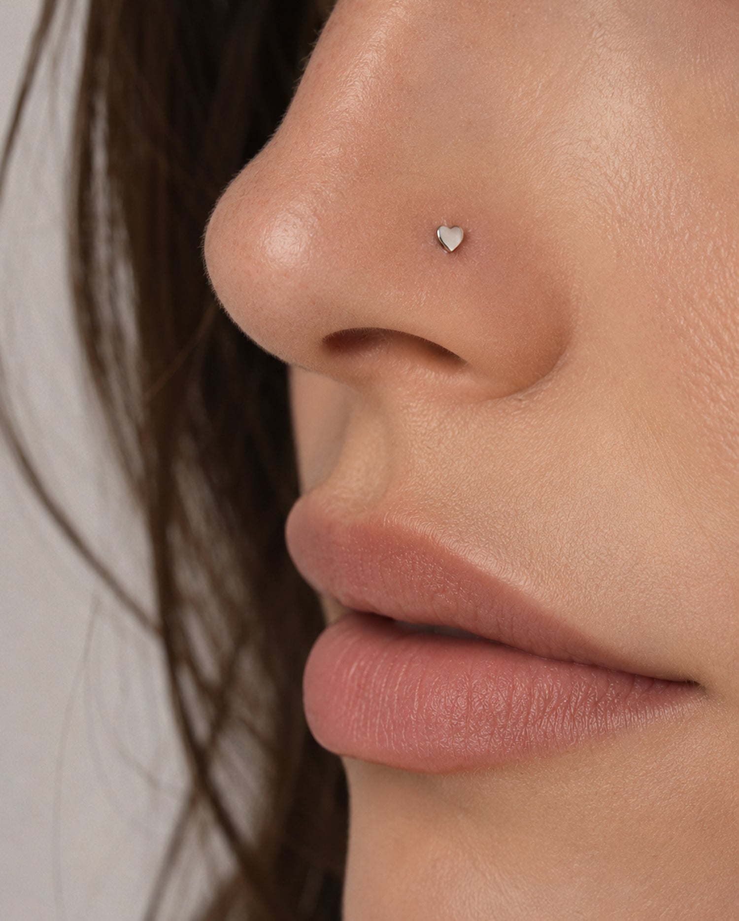 heart nose piercing