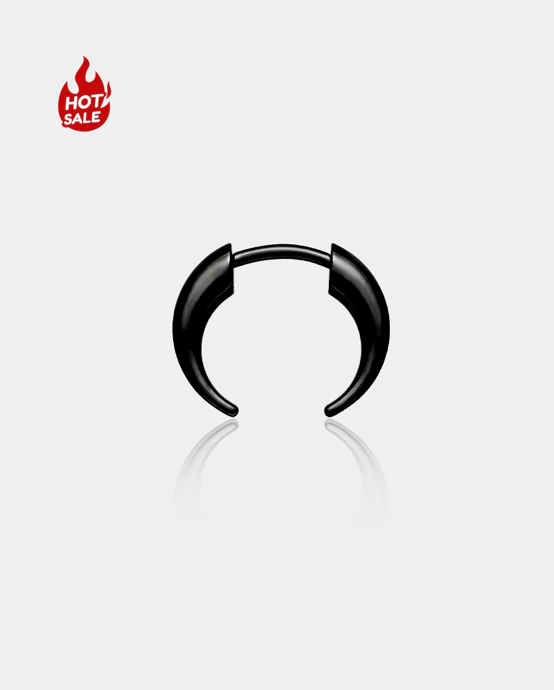 New Upgraded Tribal Fake Gauge Horn Threadless Septum Ring