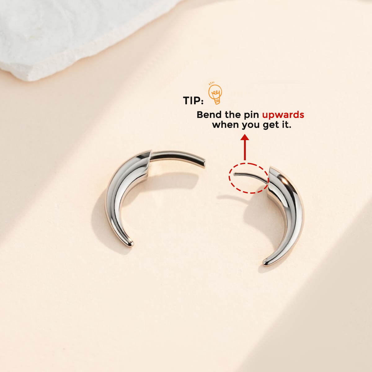 New Upgraded Tribal Fake Gauge Horn Threadless Septum Ring