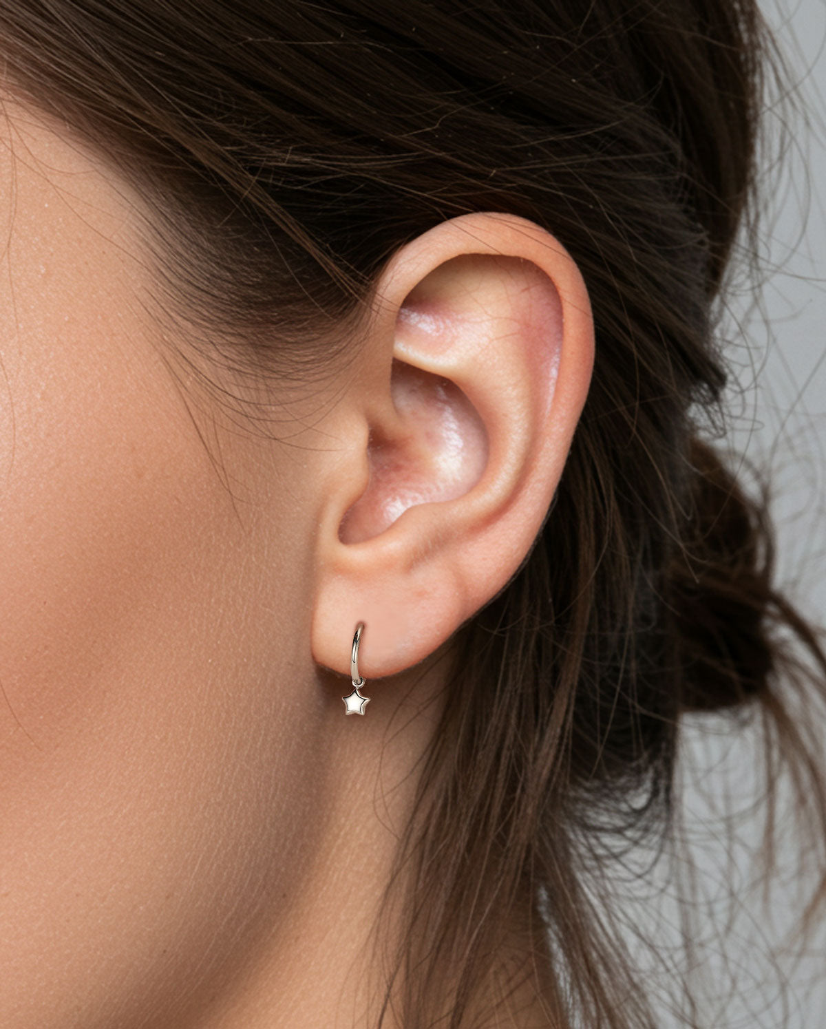 Boucles d'oreilles créoles à segments articulés en titane 16G Anneau de nez