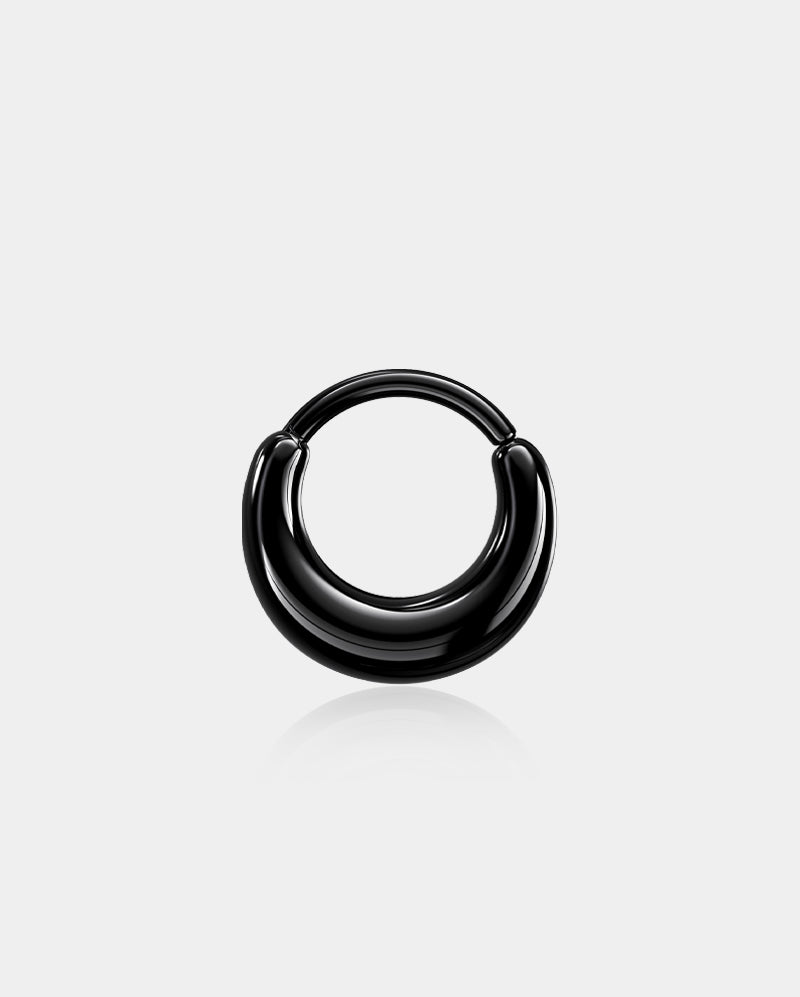 Paula's Design Silver Aura Titanium False Stretched Thick Septum Ring