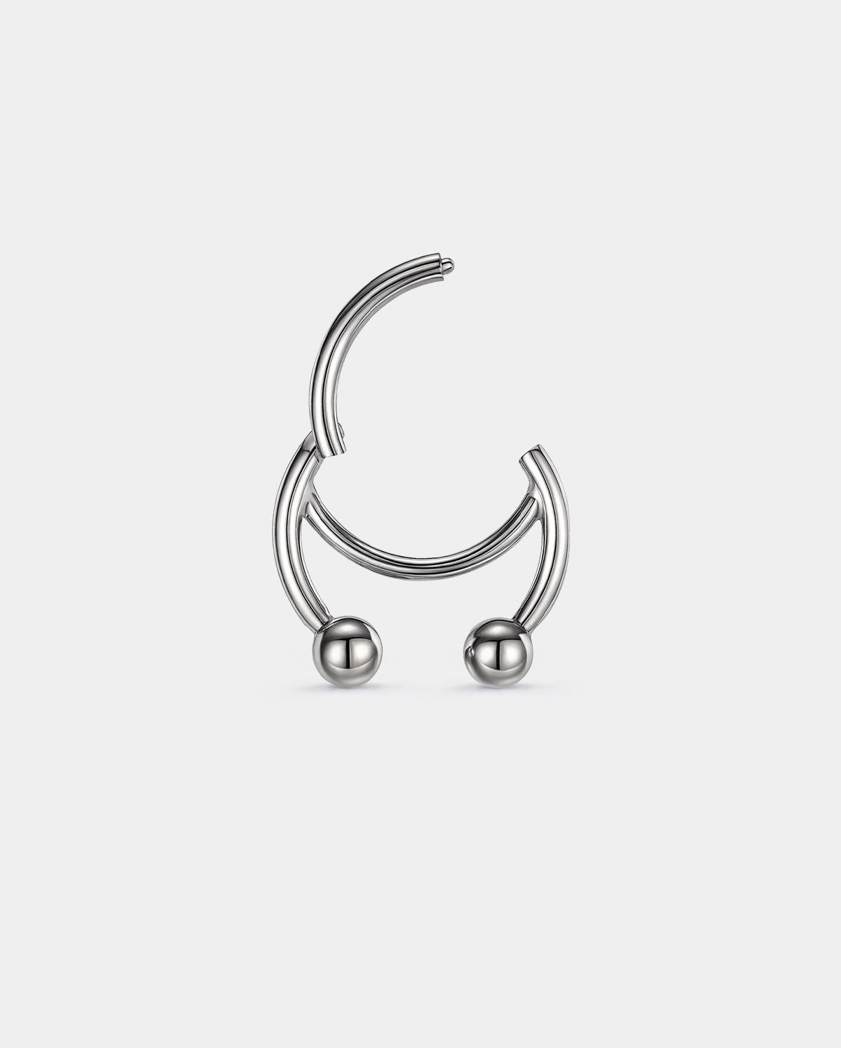 hinged horseshoe septum ring
