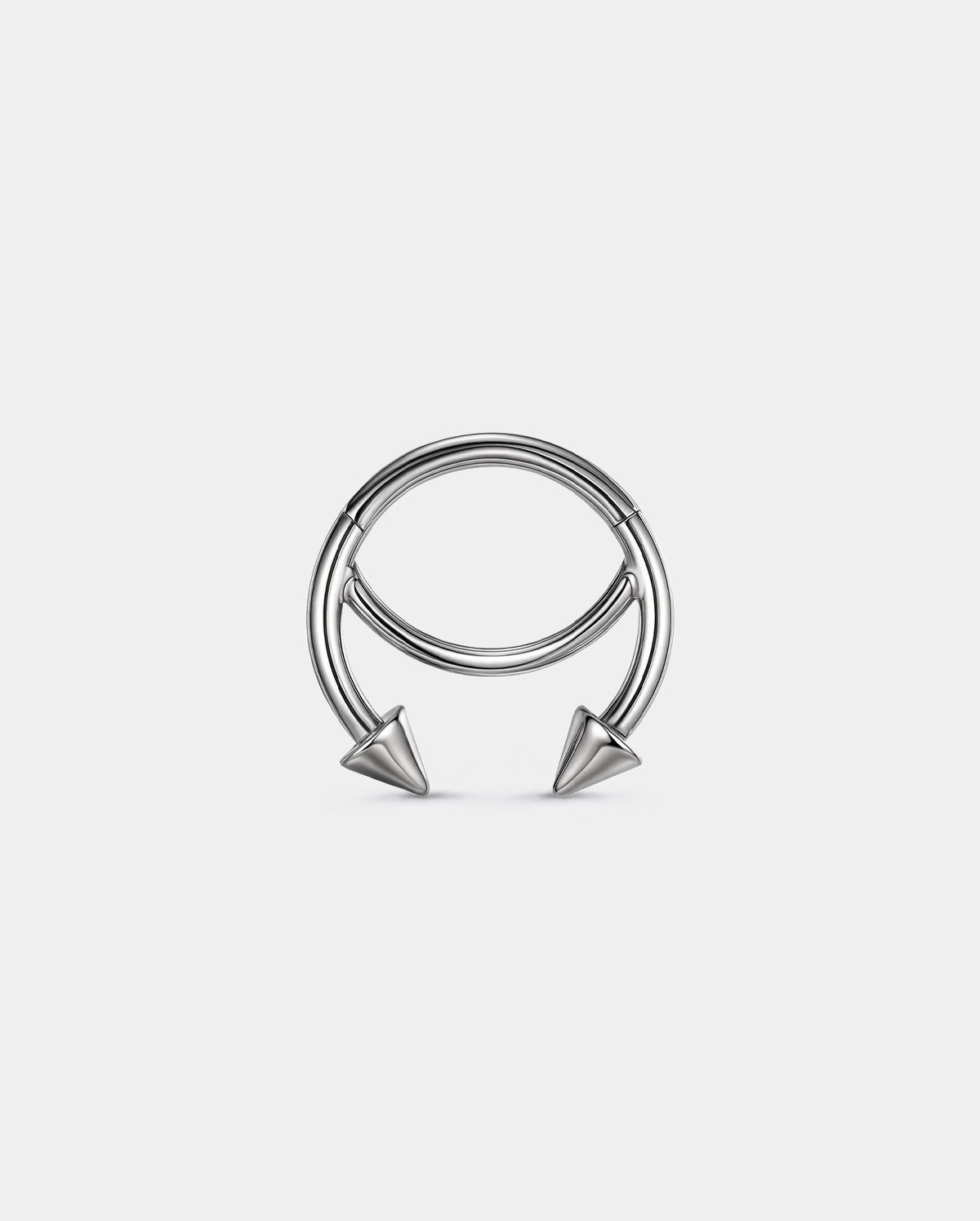 Fixed-Spike Titanium Horseshoe Segment Septum Ring