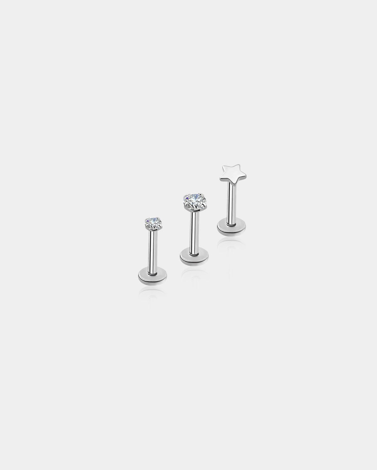oufer labret earrings