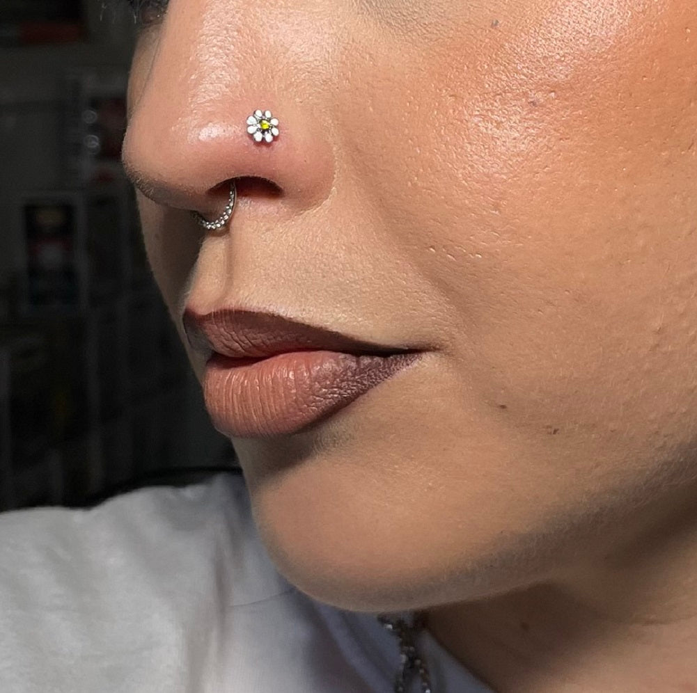 3PCS Daisy/Ladybird/Mushroom Nose Stud Pack