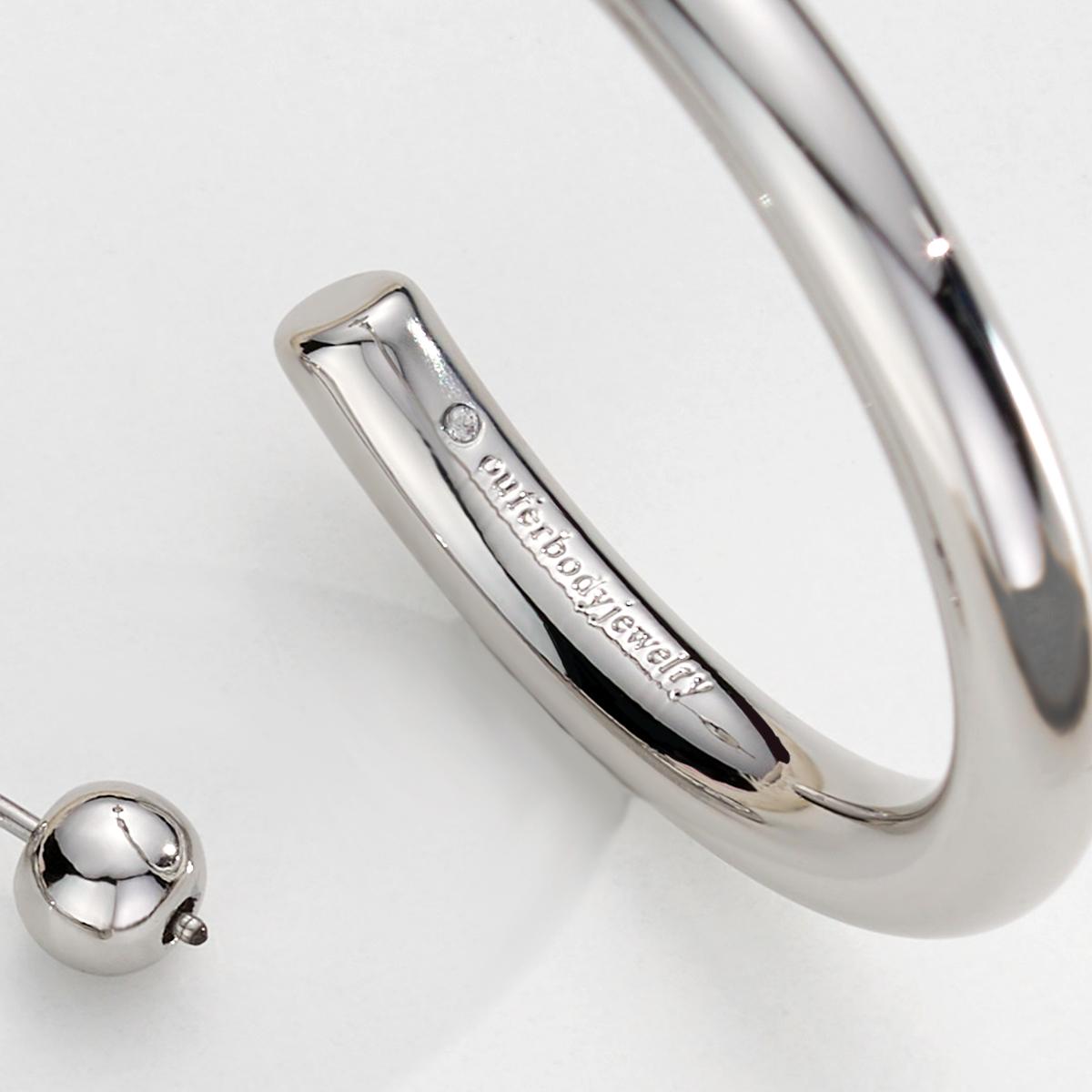 2PCS 18K Gold Plating Water Safe Hoop Earring