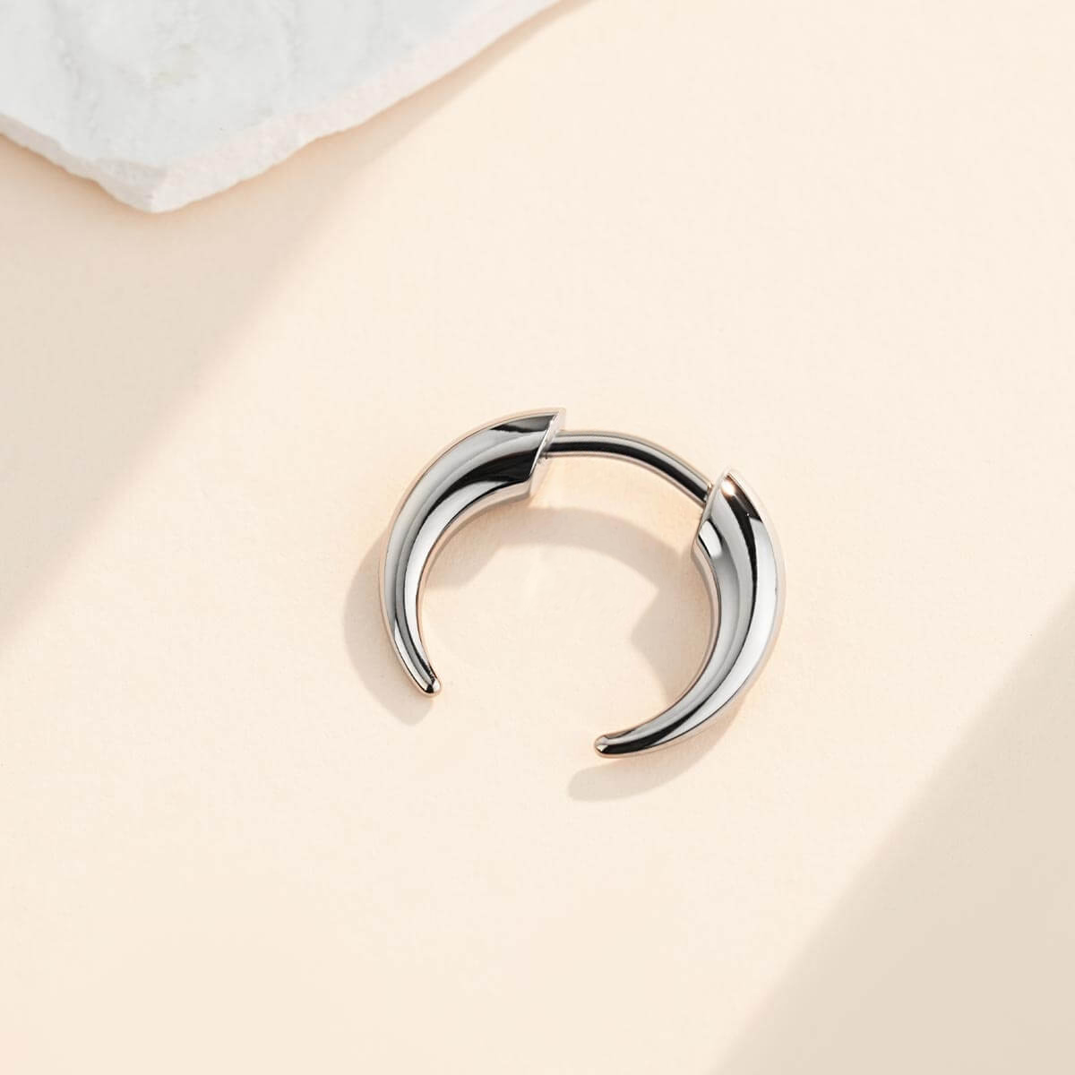 New Upgraded Tribal Fake Gauge Horn Threadless Septum Ring