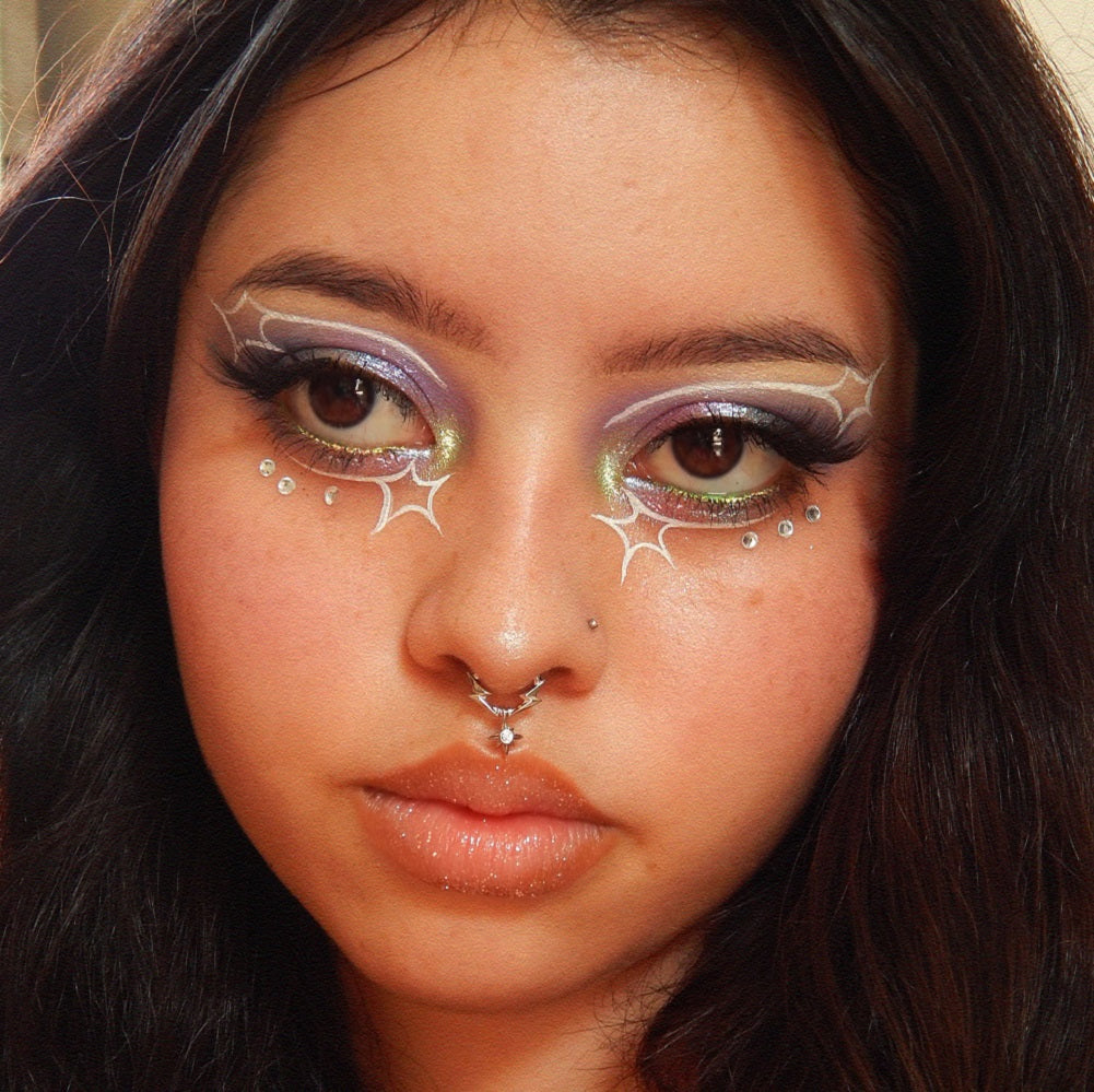 Lightning Bolt Star Dangle Clicker Septum Ring