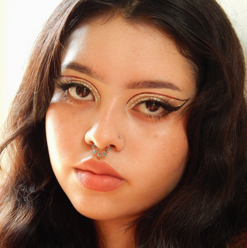 Roses & leaves Daith Septum Ring