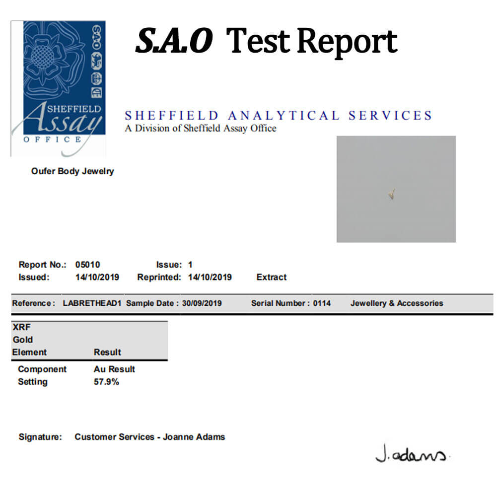 14K Real Gold Helix Solitaire CZ 16G Tragus Stud - OUFER BODY JEWELRY