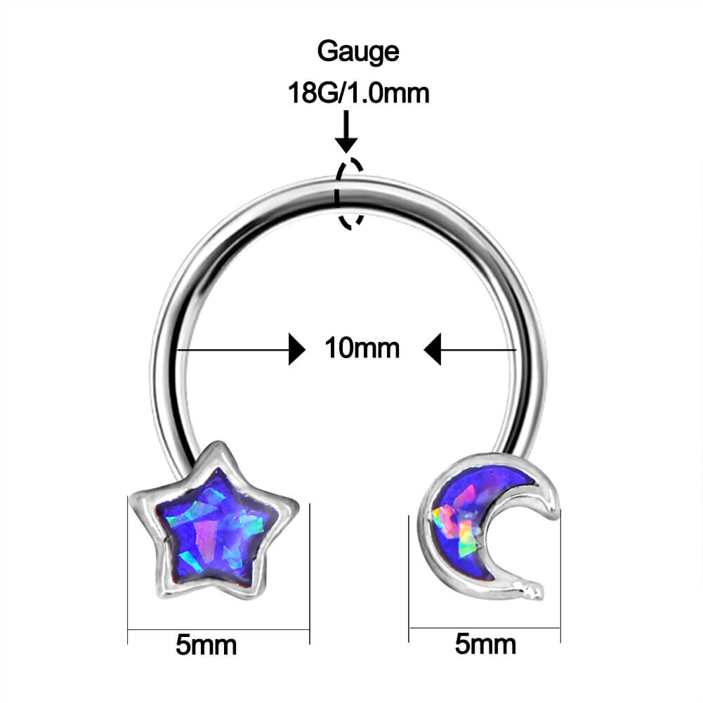 18g 10mm septum ring - OUFER BODY JEWELRY