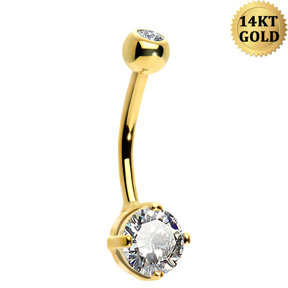 Waarom kiezen voor een 18K gouden navelpiercing met premium zirkonia Waarom kiezen voor een 18K gouden navelpiercing met premium zirkonia