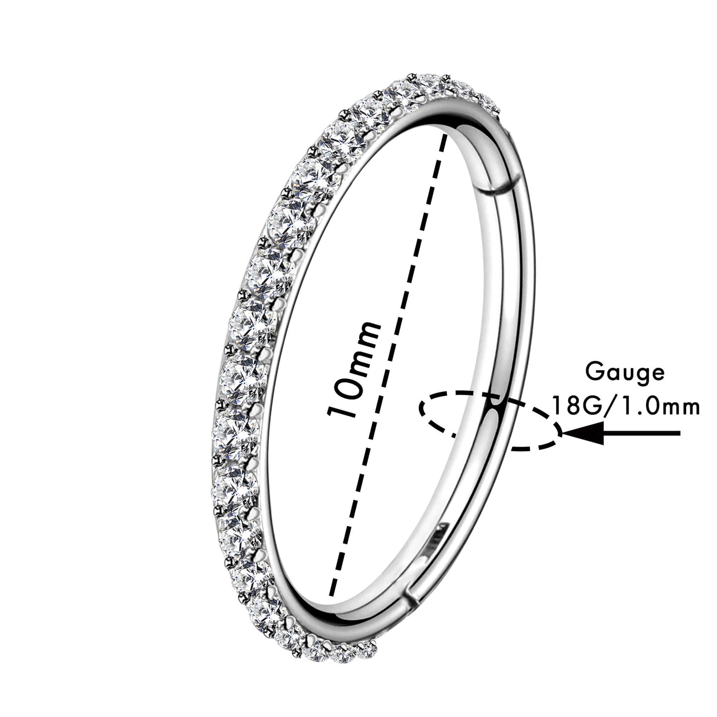 10mm nose hoop