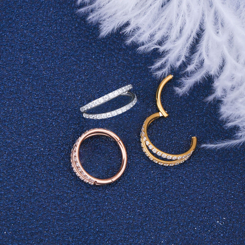 double hoop conch earring