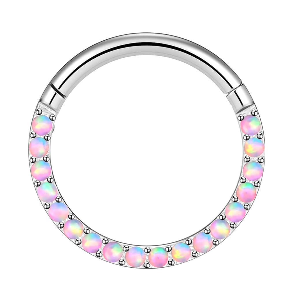 pink opal septum ring