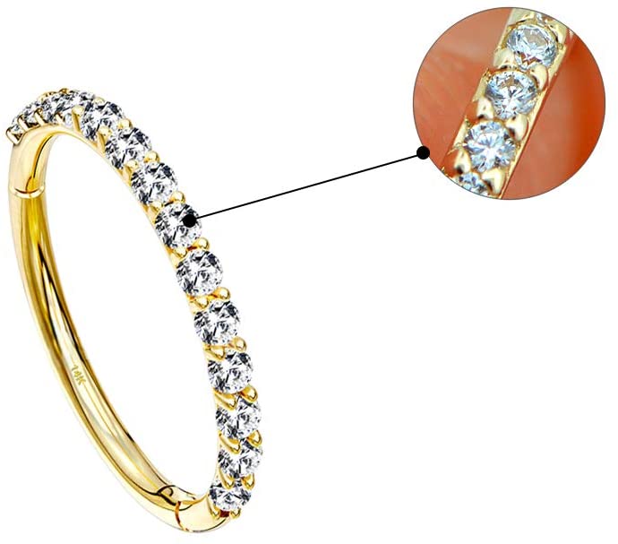 14k gold conch hoop - OUFER BODY JEWELRY