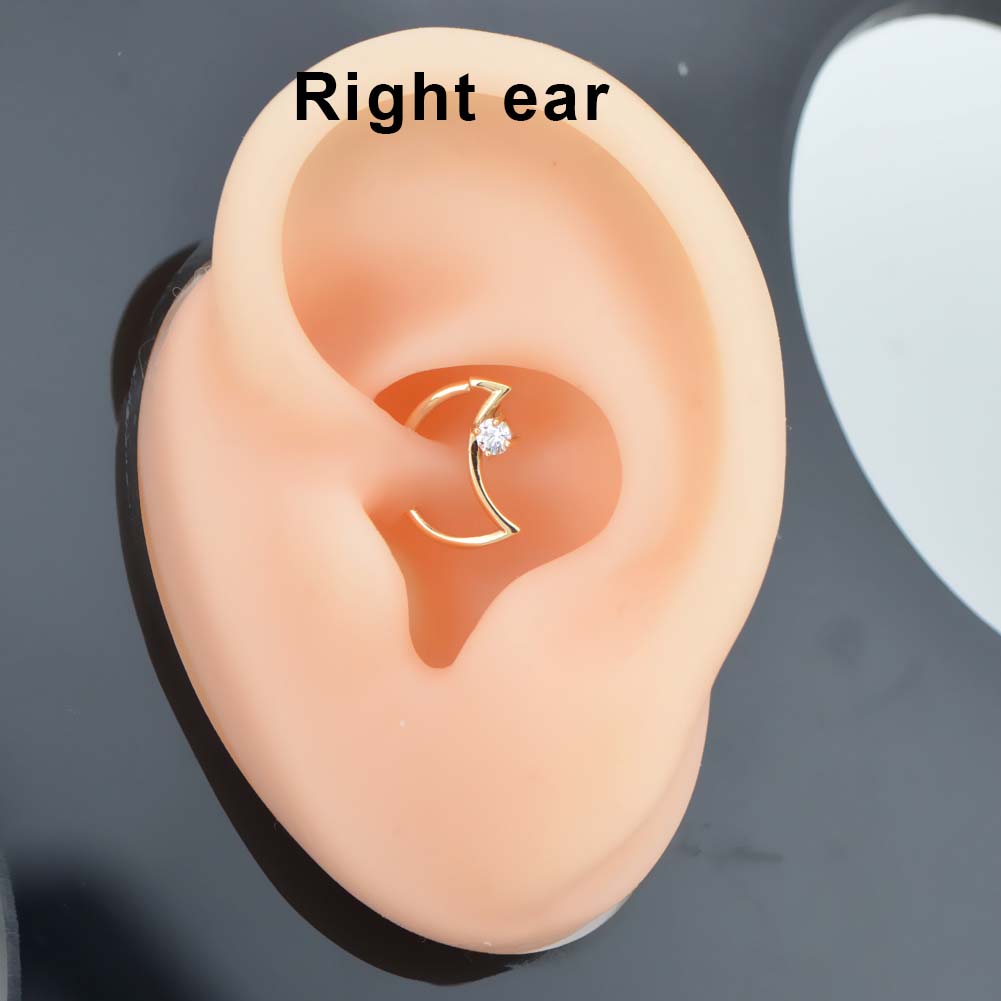 14k gold daith earring - OUFER BODY JEWELRY 