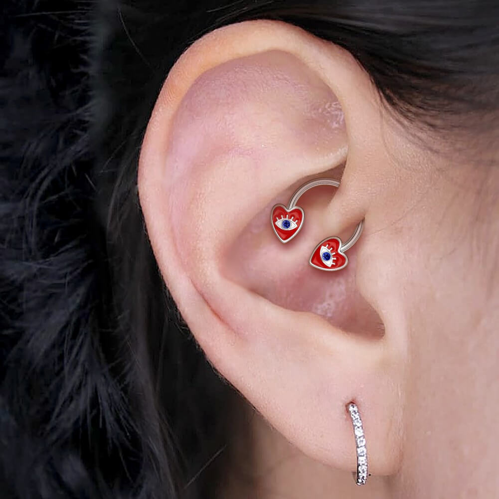 heart daith earring