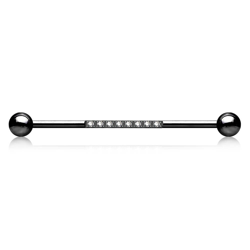 14G Colorido CZ Industrial Barbell Cartilage Pendientes