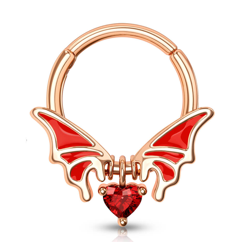 wing halloween septum ring