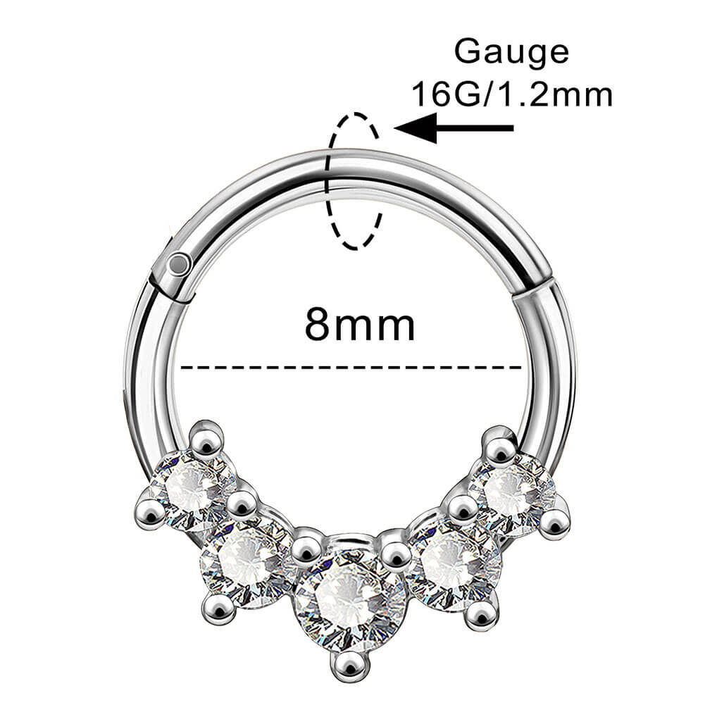 16g pretty septum rings