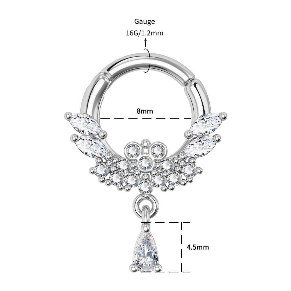 16g dangle septum ring