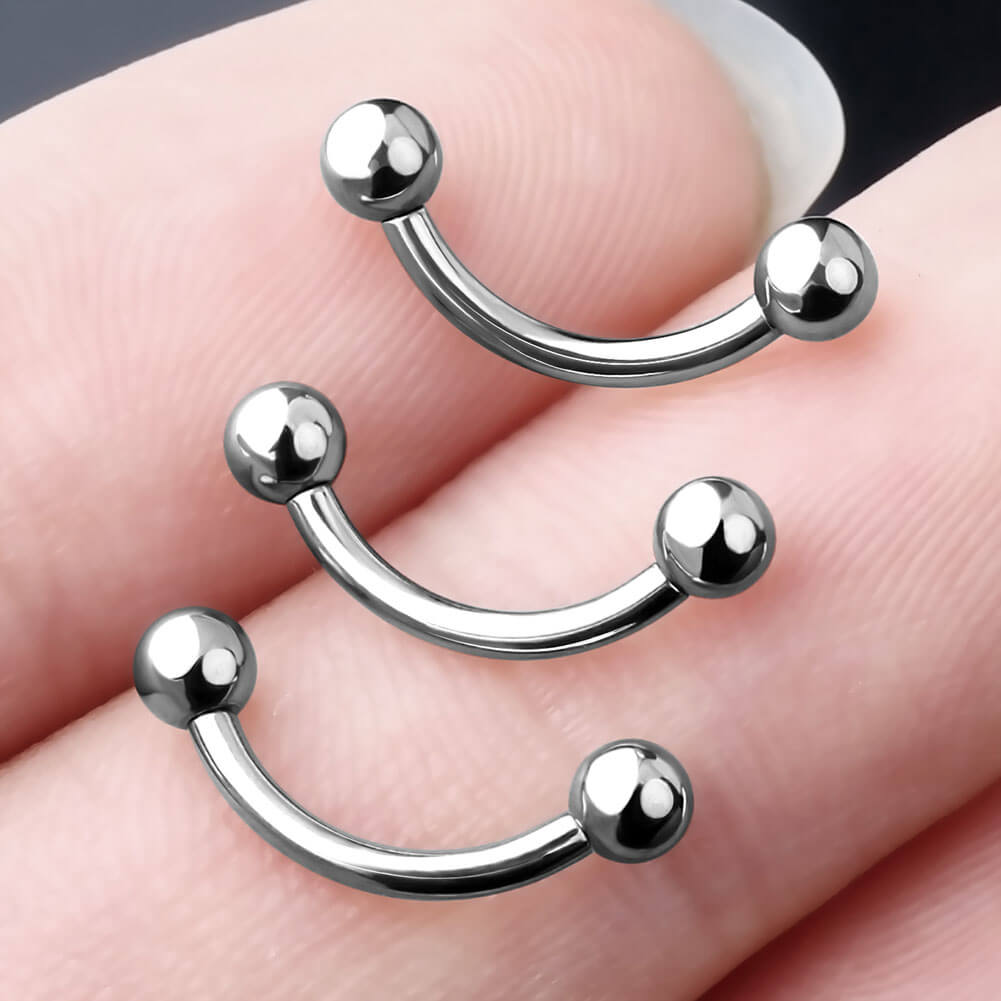 16g curved barbell