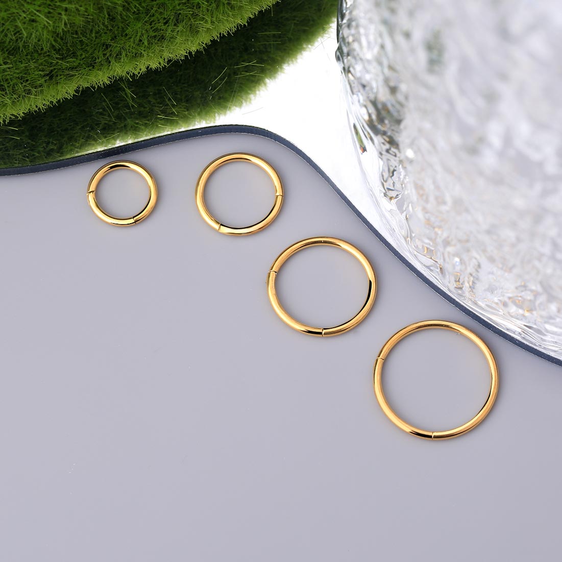 gold hinged nose ring