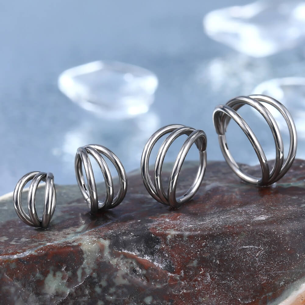 Triple Layered Titanium Cartilage Ring