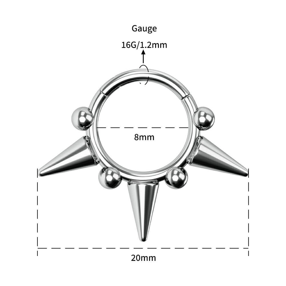 8mm septum ring