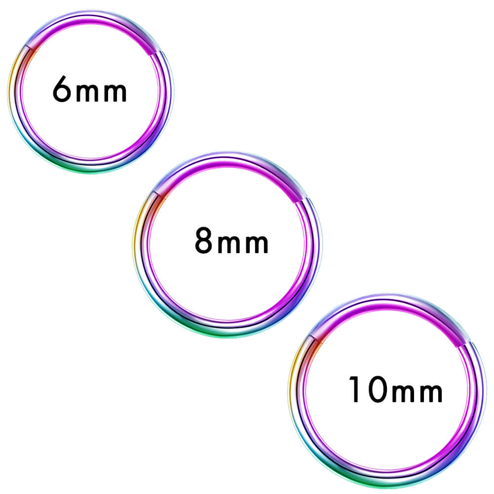 rainbow cartilage earring