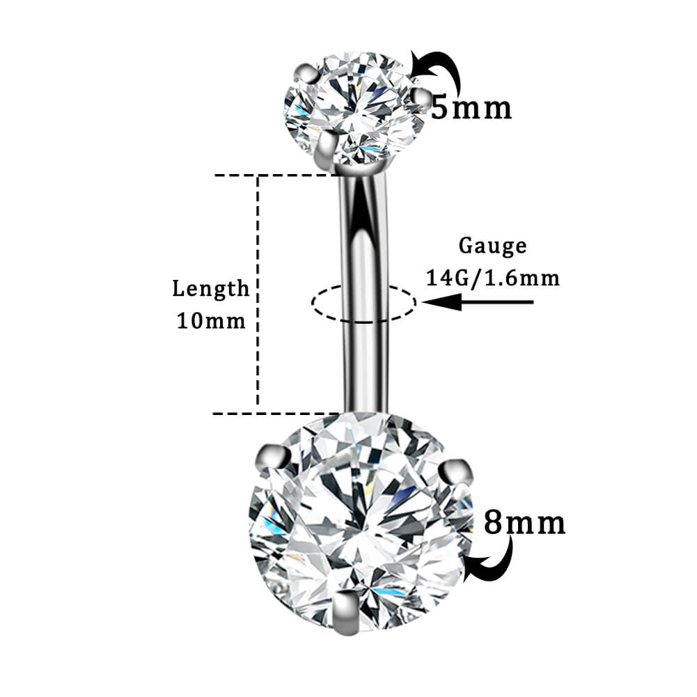 10mm belly ring - OUFER BODY JEWELRY