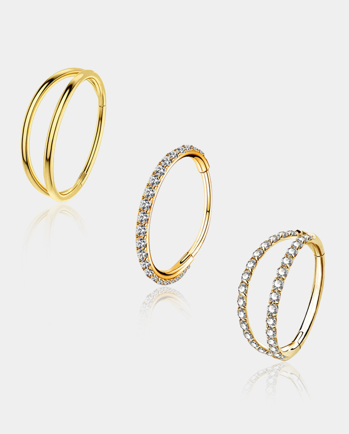 oufer gold nose piercing sets