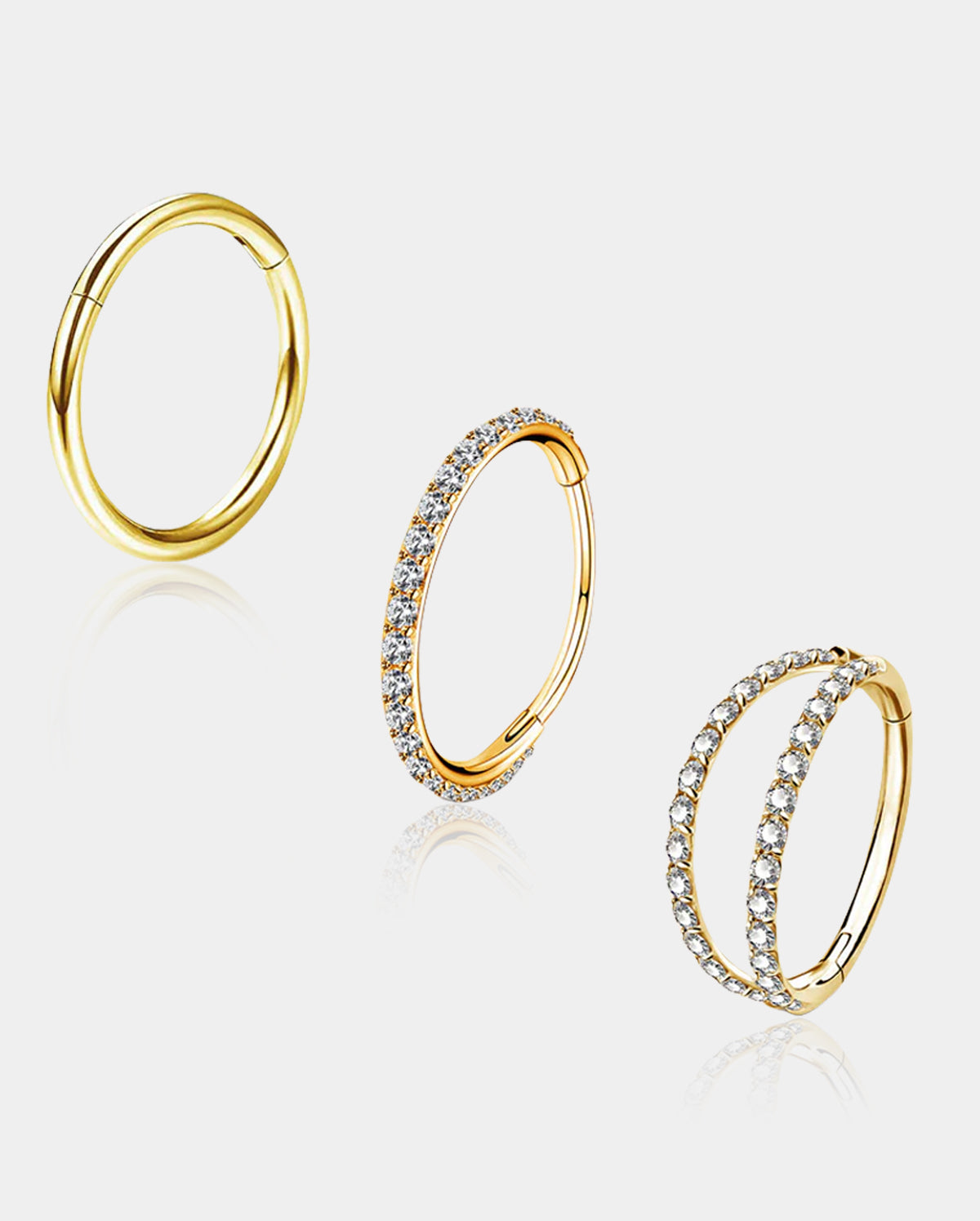 oufer gold nose ring sets