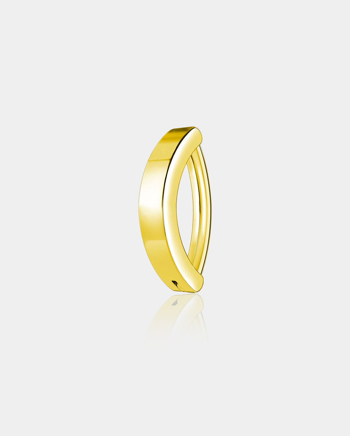 gold belly button hoop