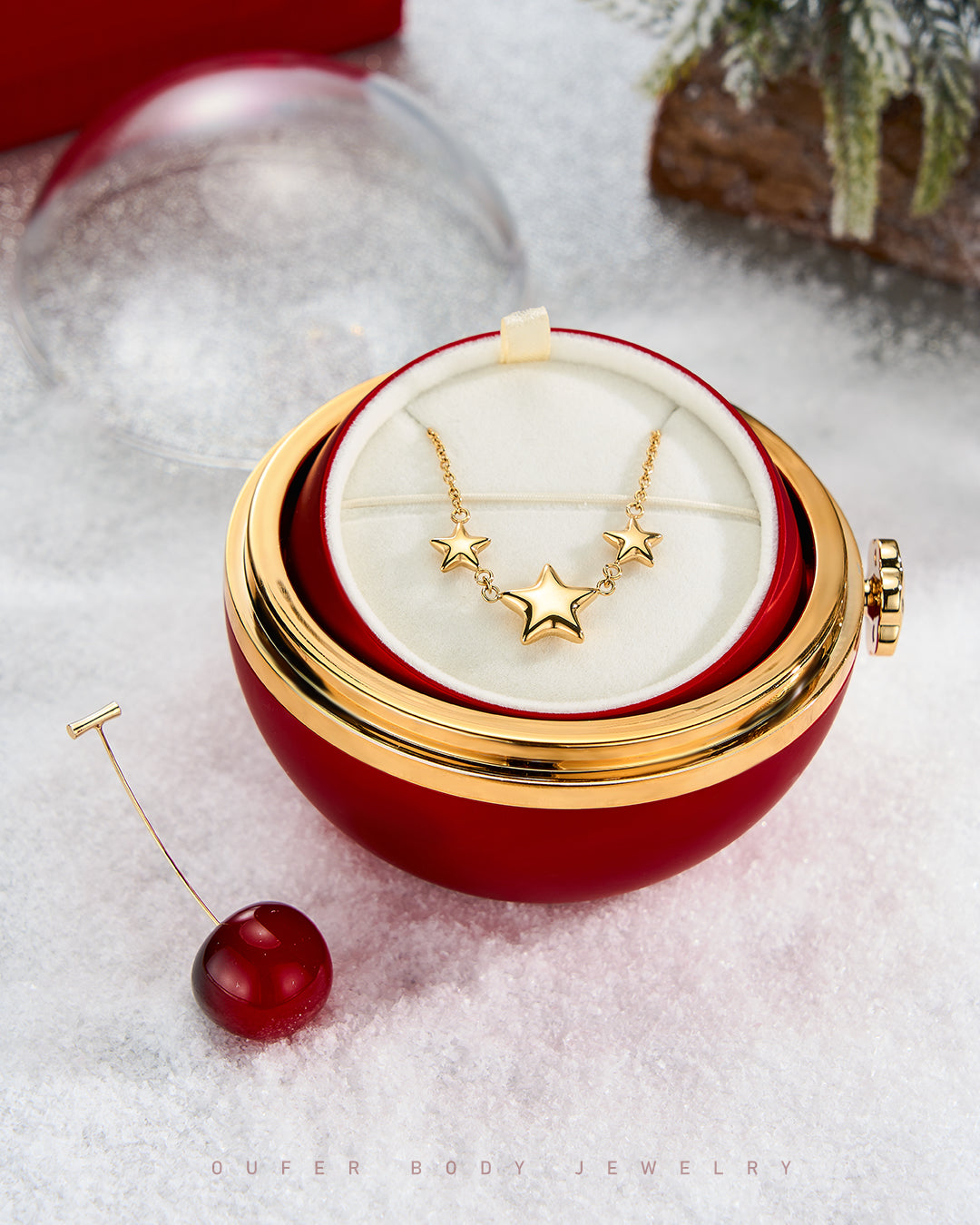 Bubble Chunky Stars Necklace（Gift Packing Available）