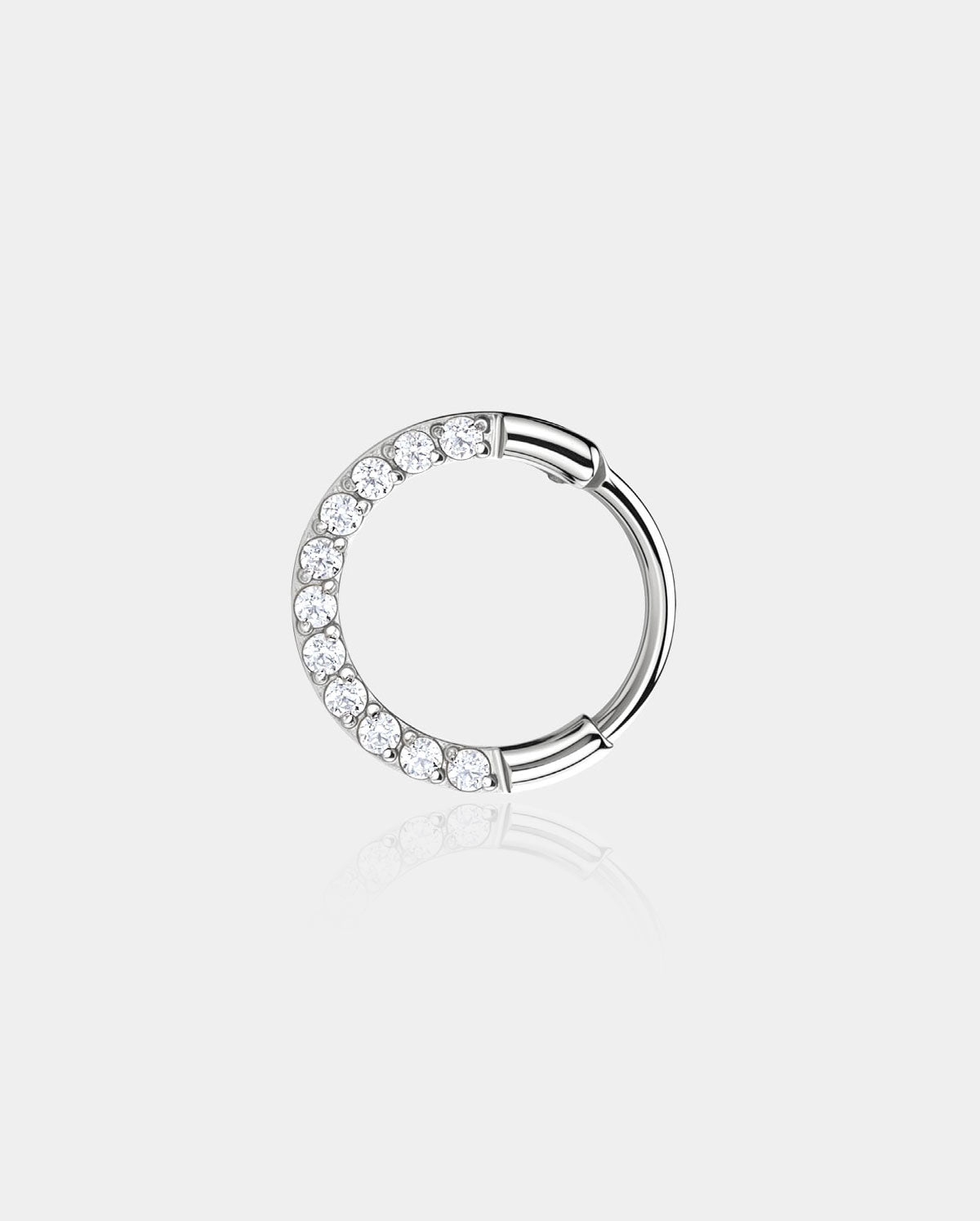 20G Front CZ Segment Nose Ring