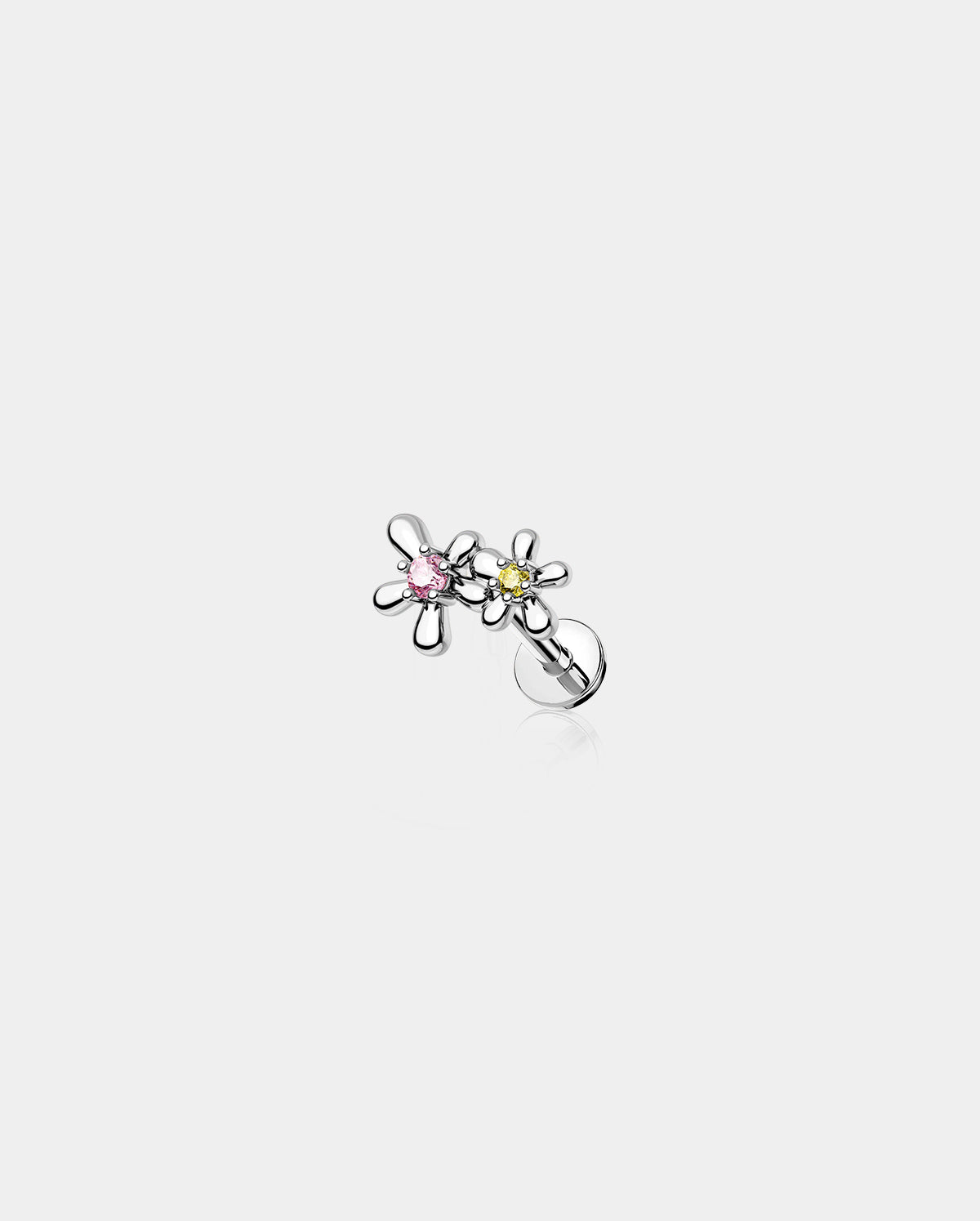 flower helix earring stud