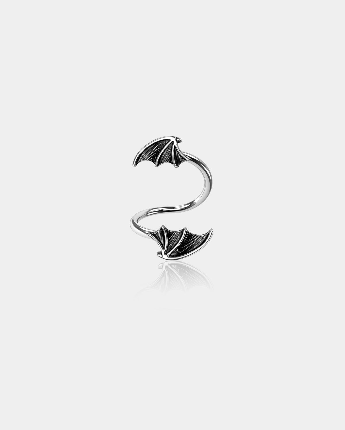 twisted black cartilage earring