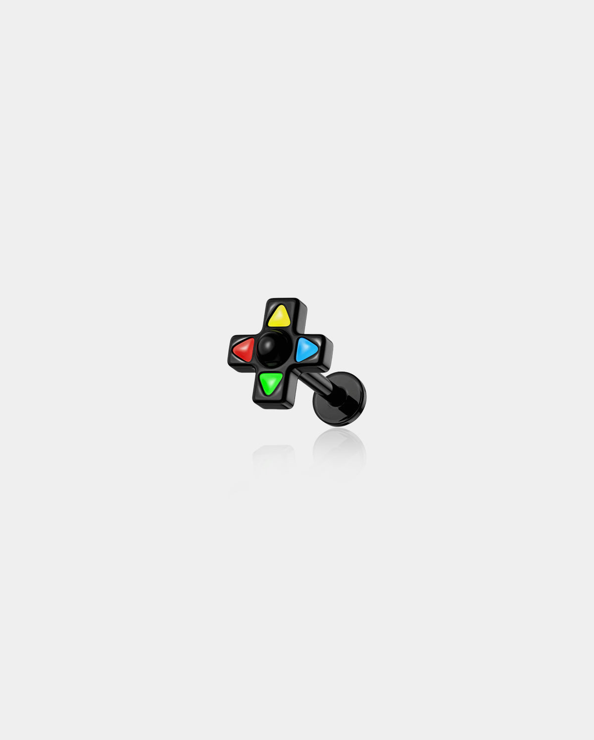 black arrow key cartilage stud